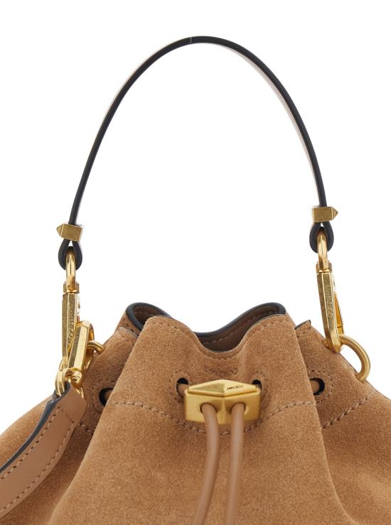 26FW 지미추 토트백 CINCHSMALLSUETOFFEEGOLD Beige - JIMMY CHOO
