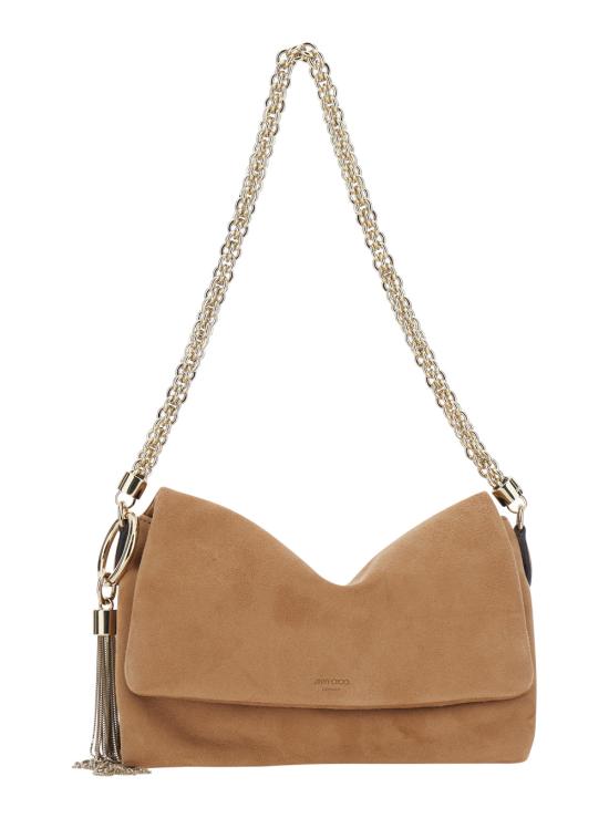 26FW 지미추 숄더백 CALLIEFLAPSUETOFFEELIGHTGOLD Beige