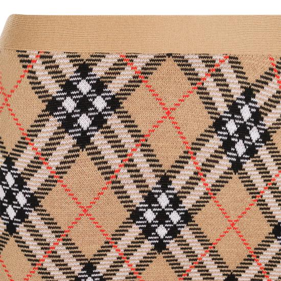 25FW 버버리 체크 울 스커트 8110604 C1309 SAND IP CHECK - BURBERRY