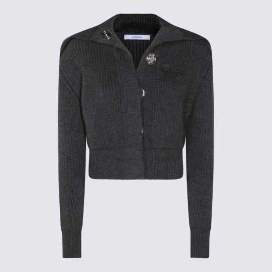 25FW 지방시 가디건 BWK00K 4ZSM033 SLATE BLEND - GIVENCHY