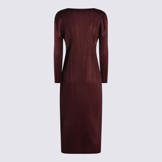26SS 플리츠플리즈 미디 원피스 PP66JH116 84 Bordeaux - PLEATS PLEASE