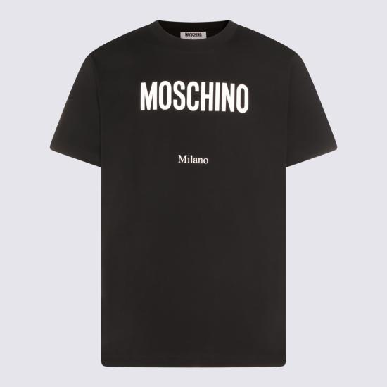 26SS 모스키노 반팔 티셔츠 261ZZ0713 02411555 BLACK - MOSCHINO