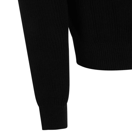 26SS 릭 오웬스 집업 니트 RU01F2614 KWVH09 BLACK - RICK OWENS