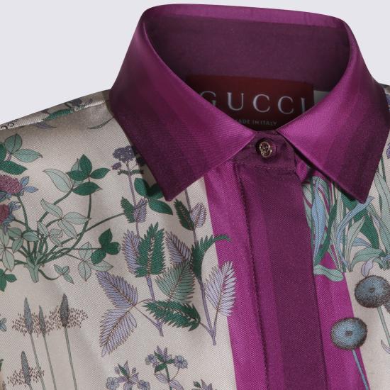 26SS 구찌 프린트 실크 트윌 셔츠 856092 ZAUK79224 - GUCCI
