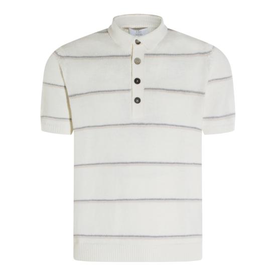 26SS 일레븐티 폴로 티셔츠 M76MAGM14 MAG0M007010213 BIANCO SABBIA GRIGIO