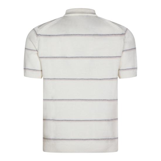 26SS 일레븐티 폴로 티셔츠 M76MAGM14 MAG0M007010213 BIANCO SABBIA GRIGIO - ELEVENTY