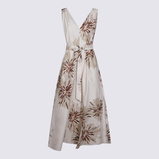 26SS 브루넬로 쿠치넬리 미디 원피스 MQ197A5092 C004 NATURALE - BRUNELLO CUCINELLI