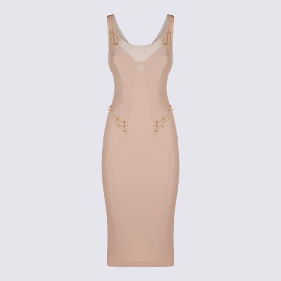 26SS 엘리자베타프랜치 미디 원피스 AB87061E2 EA1 NUDE - ELISABETTA FRANCHI