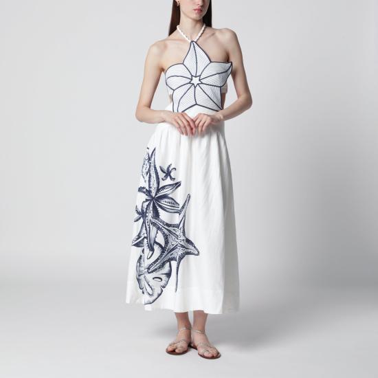 26FW 팜 리오 롱 원피스 355385CO White