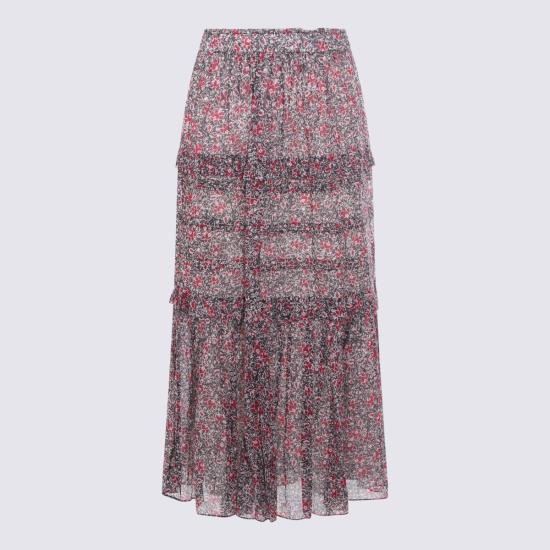 26SS 이자벨마랑에뚜왈 롱 스커트 26PJU0488FA D1J14E86CY CRUSHED BERRY