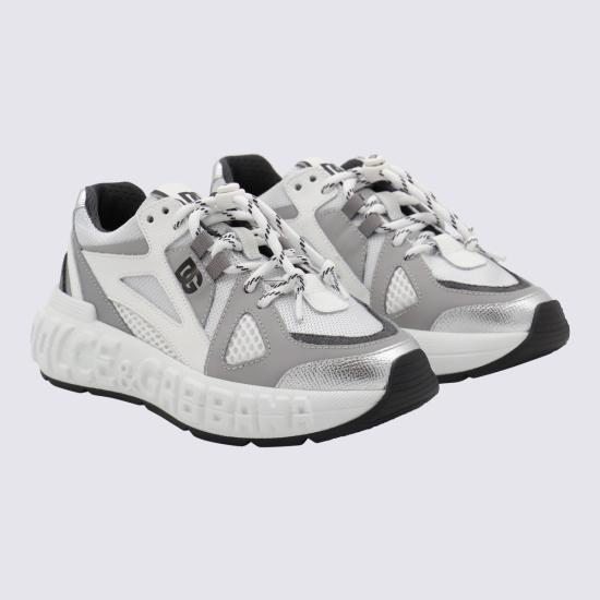 25FW [키즈] 돌체앤가바나 스니커즈 DA5290 AW5218B849 Grigio bianco - DOLCE & GABBANA