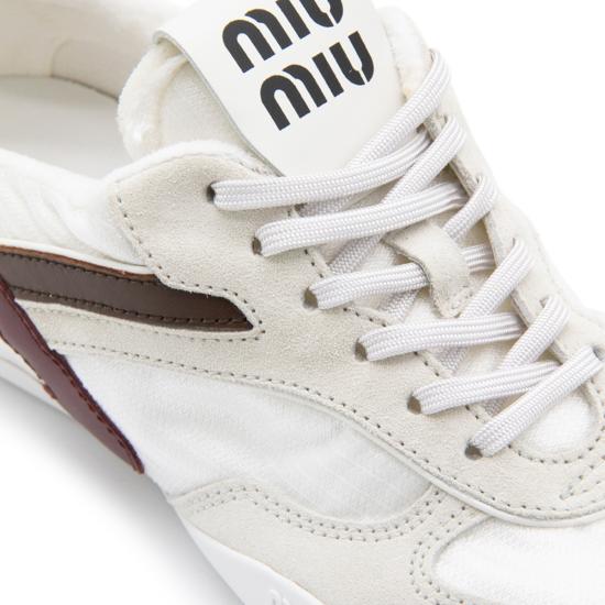 26SS 미우미우 스니커즈 5E428EFA005 71LF0X97 BIANCO AMARANTO - MIU MIU