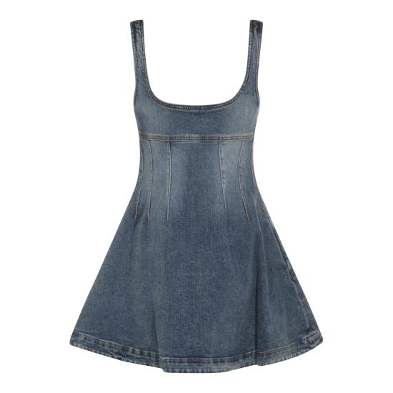 26SS 셀프 포트레이트 데님 원피스 RS26812SBL BLUE Blue - SELF PORTRAIT