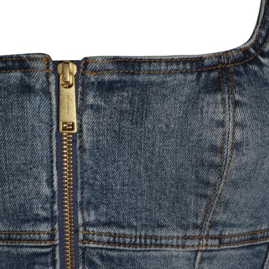 26SS 셀프 포트레이트 데님 원피스 RS26812SBL BLUE Blue - SELF PORTRAIT