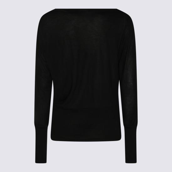 26SS 토템 긴팔 티셔츠 262WRT0667 FB0635001 Black - TOTEME
