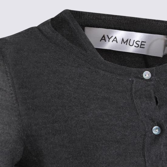 25FW 아야 뮤즈 숏 원피스 AMFW2520 Charcoal - AYA MUSE