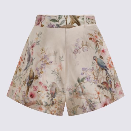 26SS 짐머만 숏팬츠 4257AC261 CRMAV CREAM AVIARY - ZIMMERMANN