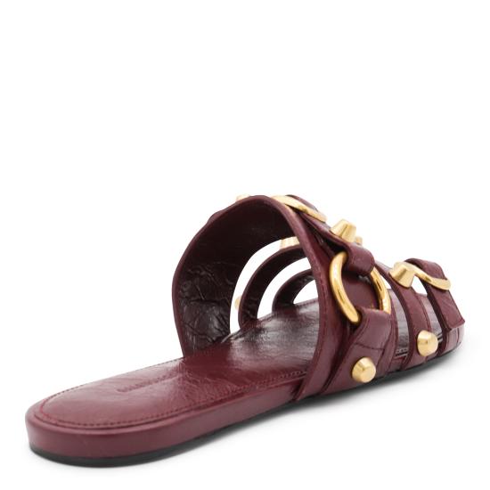25FW 발렌시아가 시티 뮬 플랫 834692 WAD4Y6089 BORDEAUX - BALENCIAGA