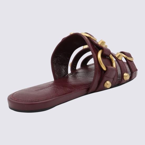 25FW 발렌시아가 시티 뮬 플랫 834692 WAD4Y6089 BORDEAUX - BALENCIAGA