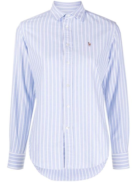 26FW 폴로 랄프로렌 포니 로고 옥스포드 셔츠 211891377 004 BLUE