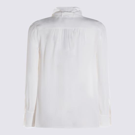 26SS 엘리자베타프랜치 블라우스 CA14661E2 360 Avorio - ELISABETTA FRANCHI