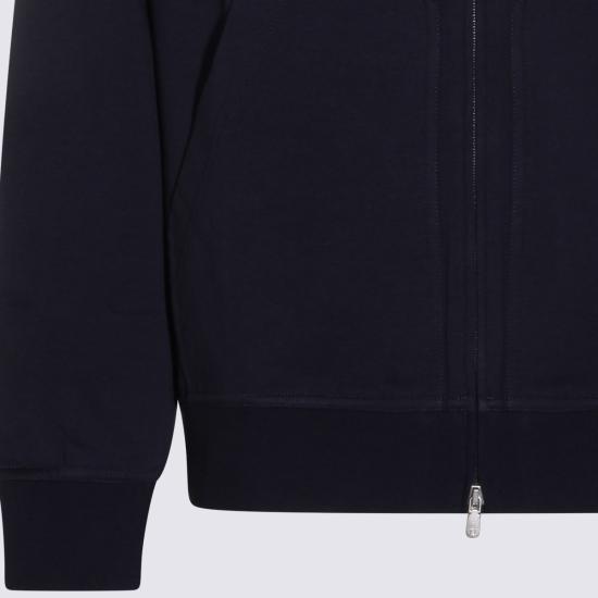 26SS 브루넬로 쿠치넬리 테크노 코튼 플리스 후드 집업 MW8639069G C6134 NAVY - BRUNELLO CUCINELLI
