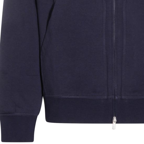 26SS 브루넬로 쿠치넬리 테크노 코튼 플리스 후드 집업 MW8639069G C6134 NAVY - BRUNELLO CUCINELLI