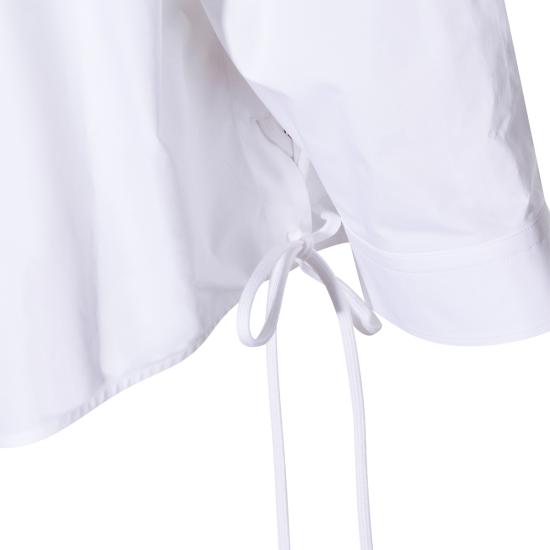 26SS 발렌시아가 레이스 업 셔츠 857835 TRM289000 WHITE - BALENCIAGA