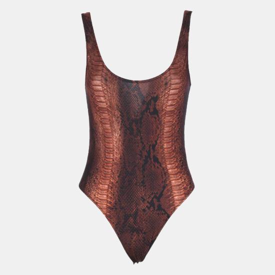 26SS 장 폴 고티에 원피스 수영복 SW093 J035P6000 BROWN BLACK