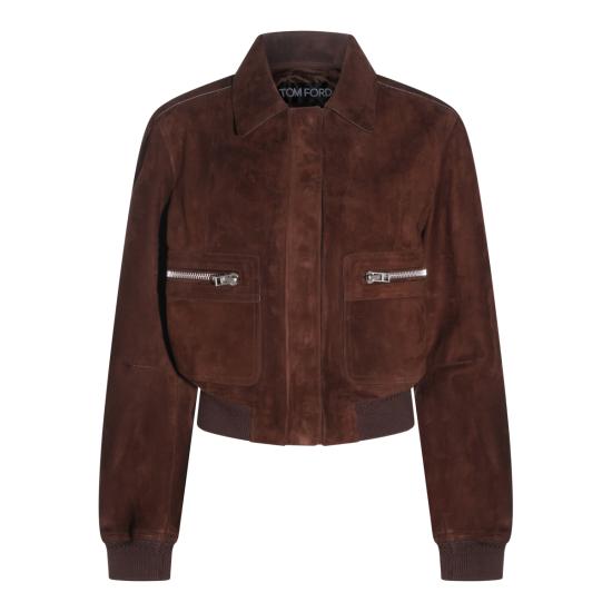 26SS 톰포드 가죽 자켓 CSL794 LEX417EBB BROWN