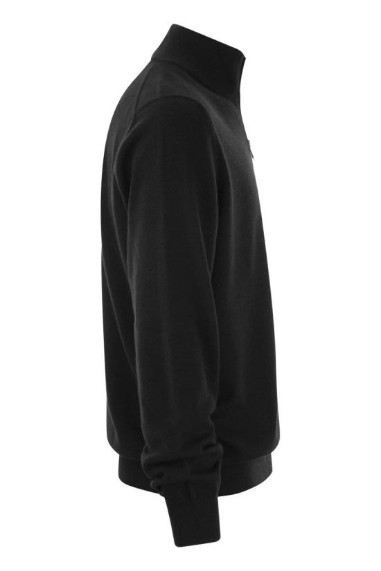  브루넬로 쿠치넬리 캐시미어 집업 니트 M2200124 CH101 BLACK - BRUNELLO CUCINELLI