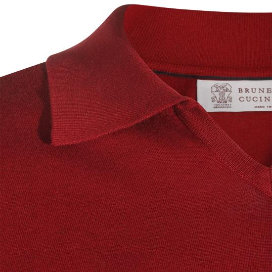 26SS 브루넬로 쿠치넬리 폴로 티셔츠 M29800145 CDE54 CHERRY - BRUNELLO CUCINELLI