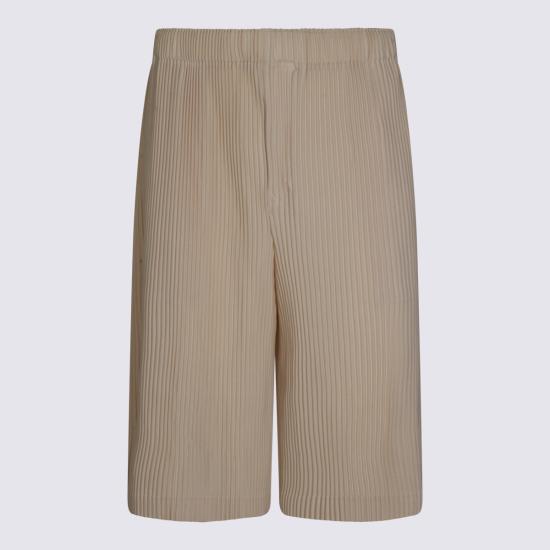 26SS 옴므 플리세 이세이 미야케 웨어 오어 랩 쇼츠 HP66JF212 42 DUOMO BEIGE