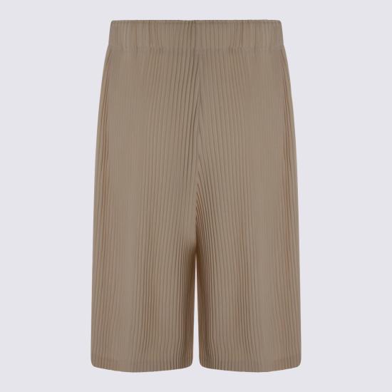 26SS 옴므 플리세 이세이 미야케 웨어 오어 랩 쇼츠 HP66JF212 42 DUOMO BEIGE - HOMME PLISSE' ISSEY MIYAKE