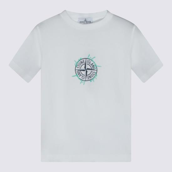 26SS [키즈] 스톤 아일랜드 티셔츠 L1S162100009 S0379V0001 White