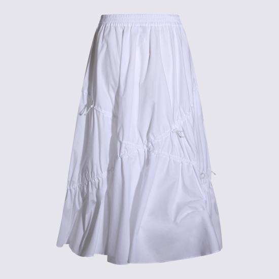 26SS 모스키노 롱 스커트 261E0106 05311001 Bianco - MOSCHINO