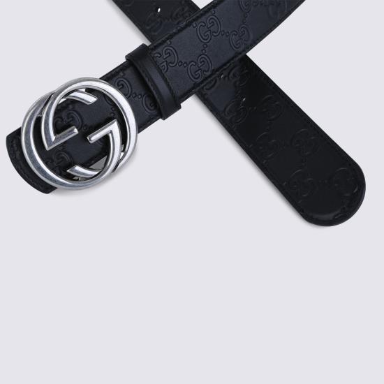 26SS 구찌 가죽 벨트 849862 AAFDV1000 Light Grey - GUCCI