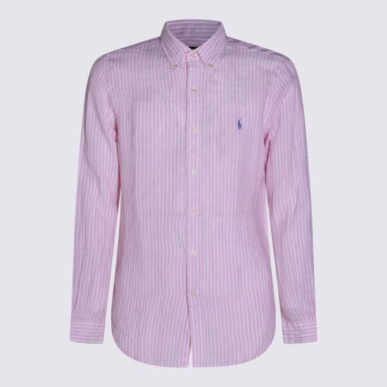 26SS 폴로 랄프로렌 긴팔 셔츠 710982143500 5137B PINK WHITE