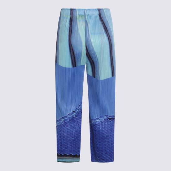 26SS 플리츠플리즈 스트레이트 팬츠 PP66JF674 07 BLUE YELLOW - PLEATS PLEASE