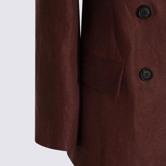 26SS 브루넬로 쿠치넬리 수트 자켓 MH5277092 C9275 RHUBARB - BRUNELLO CUCINELLI