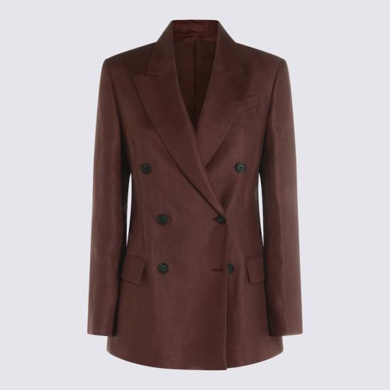 26SS 브루넬로 쿠치넬리 수트 자켓 MH5277092 C9275 RHUBARB - BRUNELLO CUCINELLI