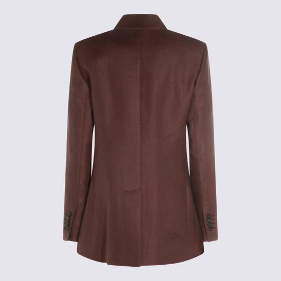 26SS 브루넬로 쿠치넬리 수트 자켓 MH5277092 C9275 RHUBARB - BRUNELLO CUCINELLI