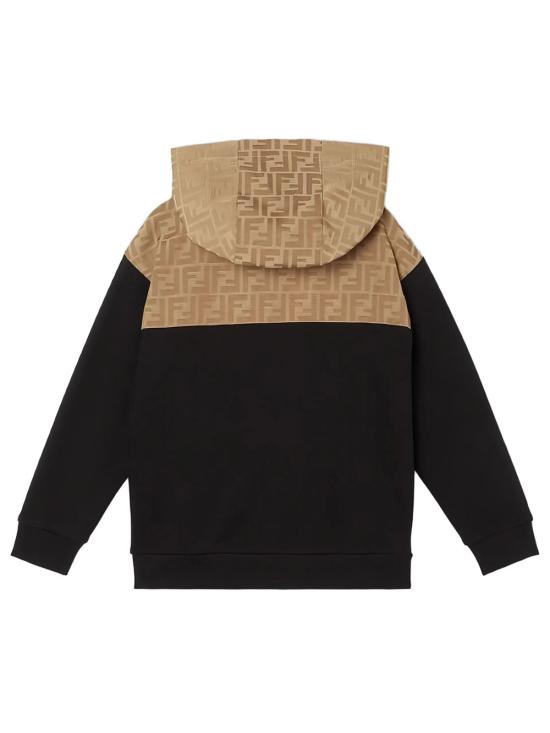 26FW [키즈] 펜디 티셔츠 JUH106 5V0 F13IV CAMEL NERO - FENDI