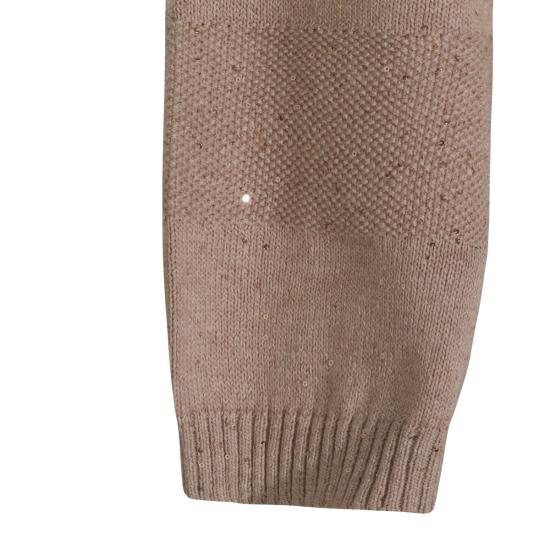 26SS 브루넬로 쿠치넬리 대즐링 스트라이프 가디건 MDV754806 C069 DESERTO - BRUNELLO CUCINELLI