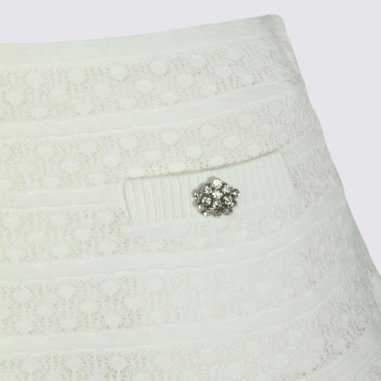 26SS 셀프 포트레이트 미디 스커트 SS26063SKW WHITE White - SELF PORTRAIT