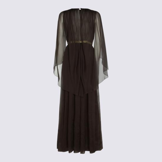 26SS 알베르타 페레티 롱 원피스 261MA0464 01151103 Marrone - ALBERTA FERRETTI