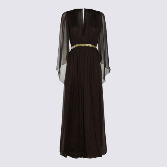 26SS 알베르타 페레티 롱 원피스 261MA0464 01151103 Marrone