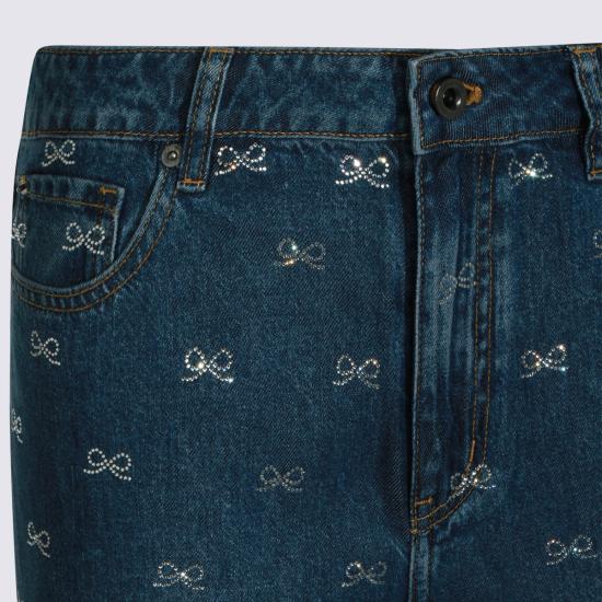 26SS 셀프 포트레이트 데님 팬츠 SS26825PBL BLUE Blue - SELF PORTRAIT