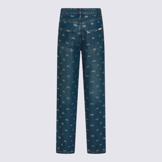 26SS 셀프 포트레이트 데님 팬츠 SS26825PBL BLUE Blue - SELF PORTRAIT