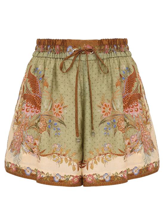 26FW 짐머만 숏팬츠 3497ASS262 KHSF KHAKI SCARF FLORAL